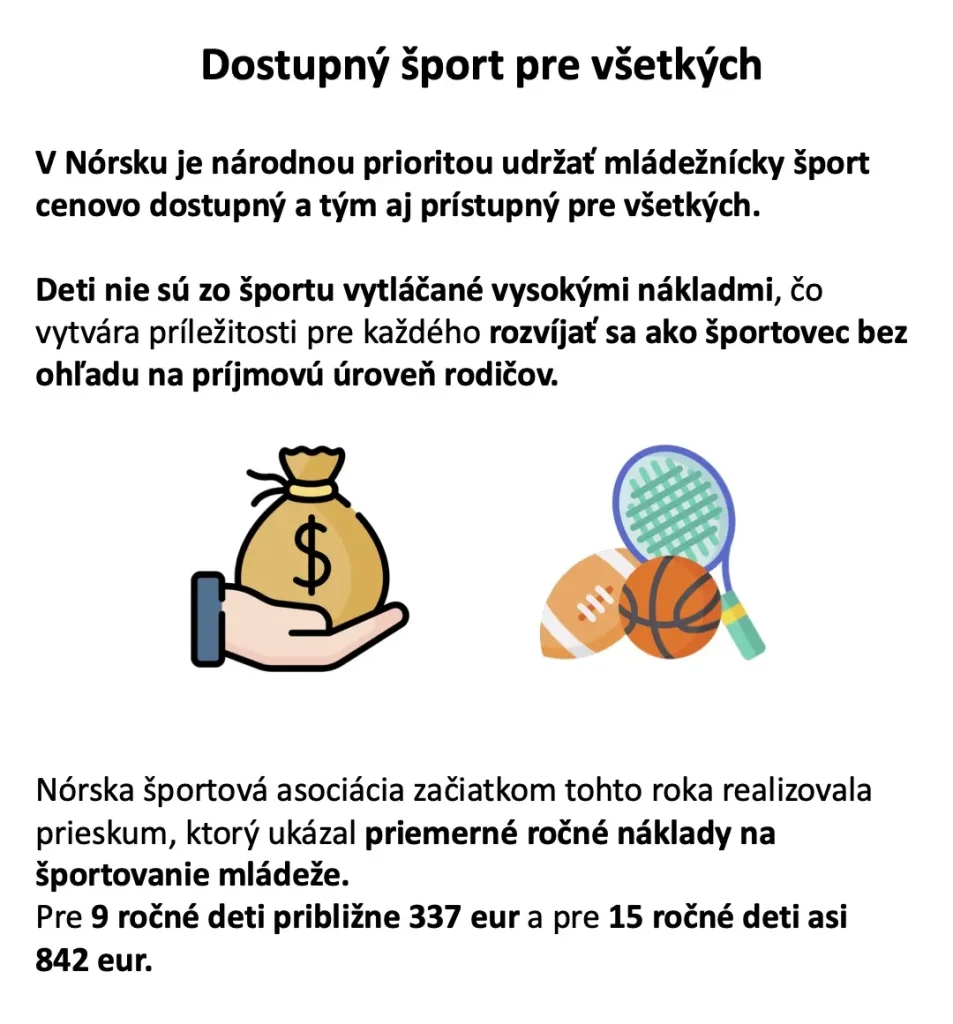 Ilustrácia k dostupnosti športu: ruka s vrecom peňazí a lopty rôznych športov